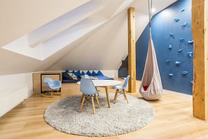 Play room in the attic in Horsley Woodhouse